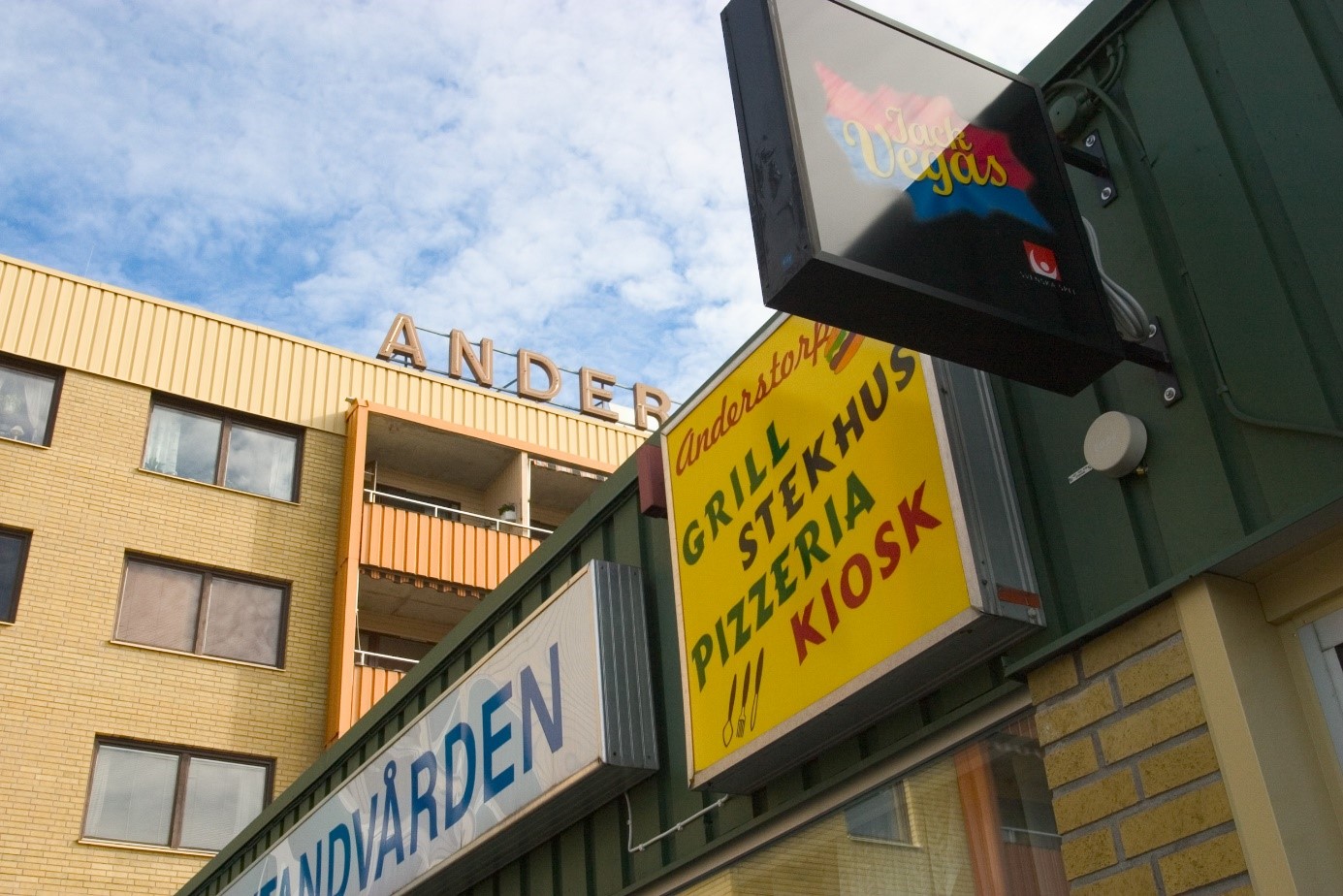 Anderstorp centrum 1999, även kallat Anderstorg. Foto: Krister Hägglund/Skellefteå museum