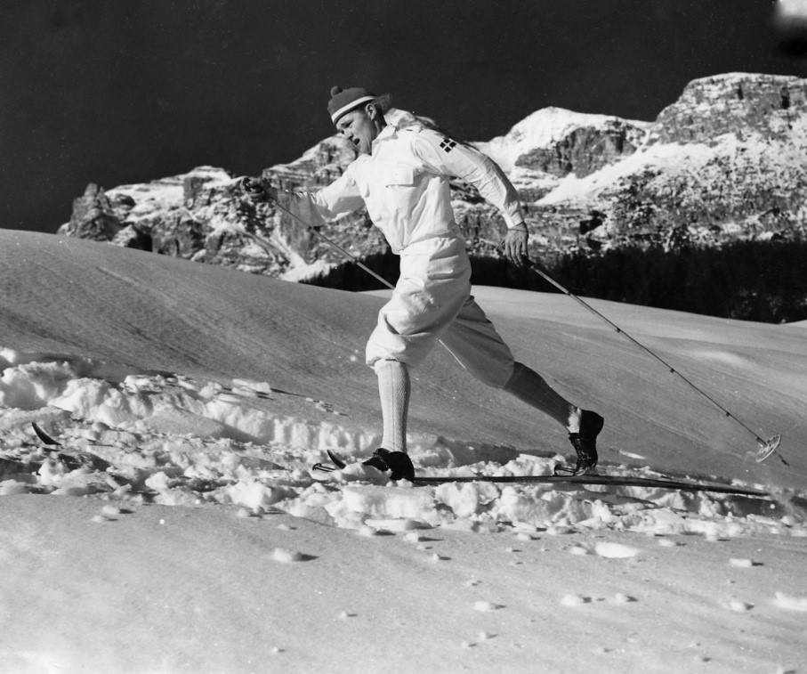 I vinter-OS i Cortina 1956 ingick Lennart ”Lill-Järven” Larsson från Jörn (bilden) i det svenska stafettlaget som tog brons på 4x10 km. 
