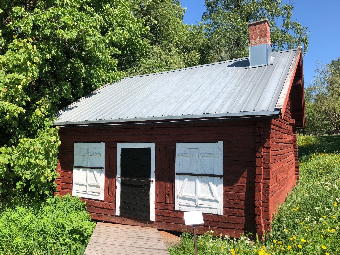 Vadmalsstampen på Nordanå. Flyttad från Lindalmström på 1930-talet. Foto: Rune Wästerby/Skellefteå museum.