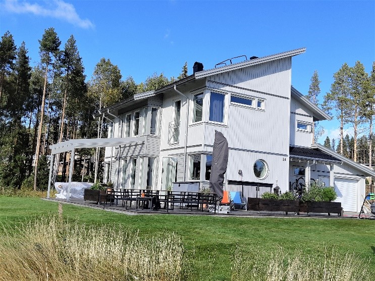 Villa uppförd 2017, på Västra Eriksberg. Foto: Rune Wästerby/Skellefteå museum