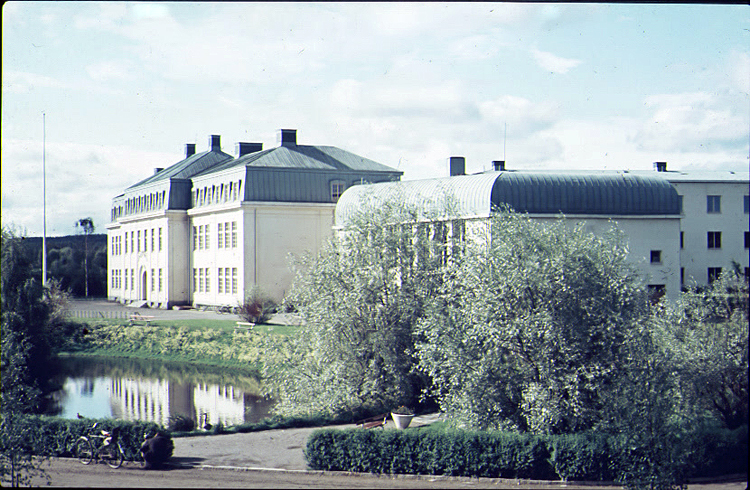 Nordanåskolan (nuvarande Skellefteå museum). Fotot taget 1954.