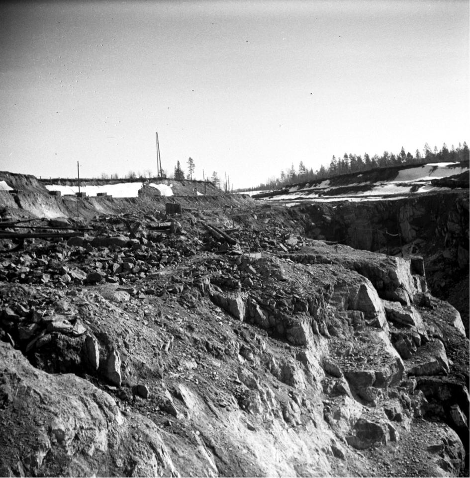 Bild 5. Gruva från ca 1934. Foto Ragnar Insulander © Skellefteå museum. SM RI- 49-E